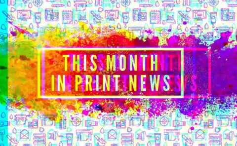 Magazine Promo Monthly Article Teaser for Graphic Arts featuring 4 main stories for that month