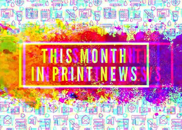 Magazine Promo Monthly Article Teaser for Graphic Arts featuring 4 main stories for that month